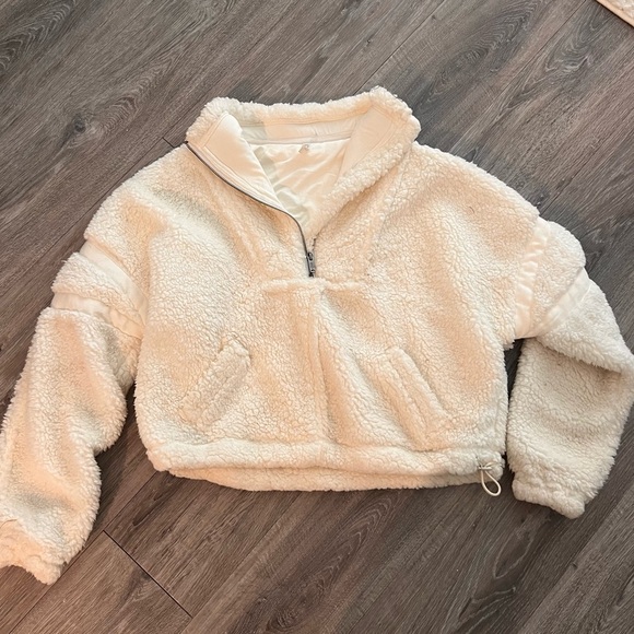 Free People Tops - Free People Oversized Sherpa Sweatshirt